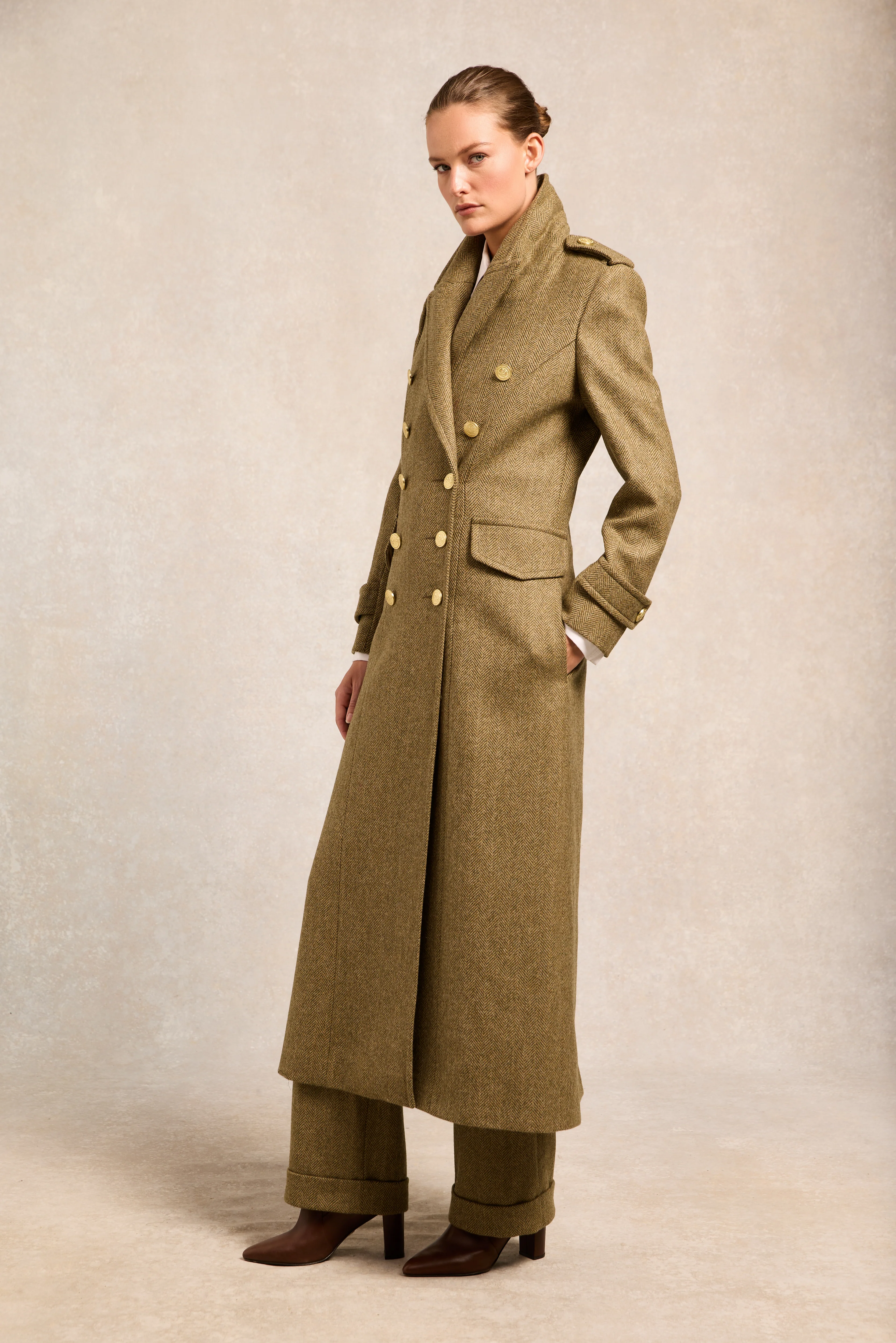 The Great Coat (Moss Herringbone) - Image 2