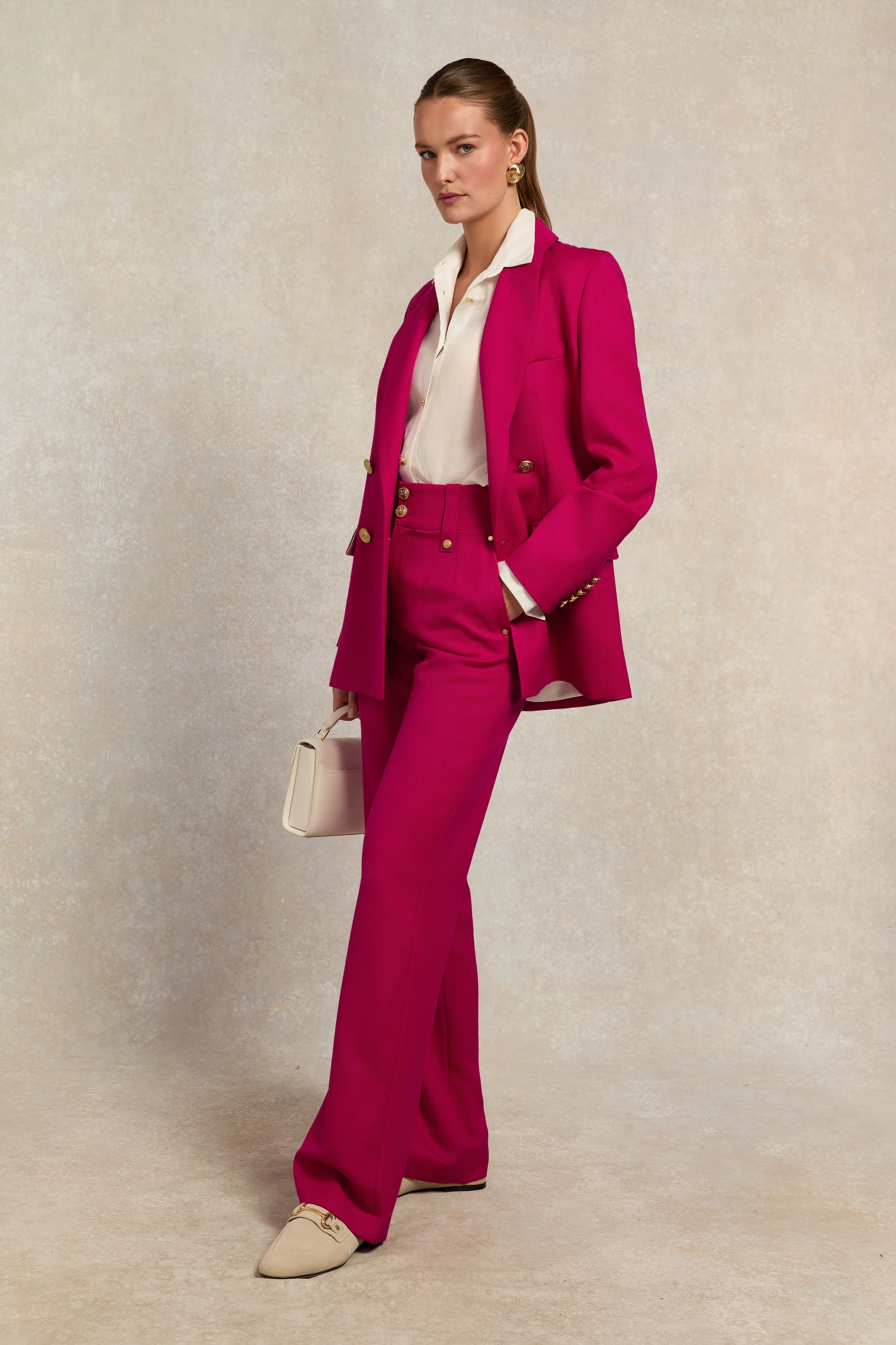 The Hot Pink Barathea Suit - Image 2