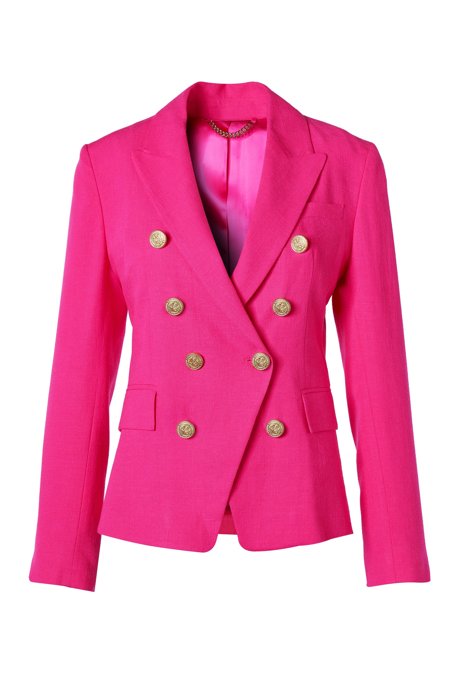 The Hot Pink Linen Suit - Image 3