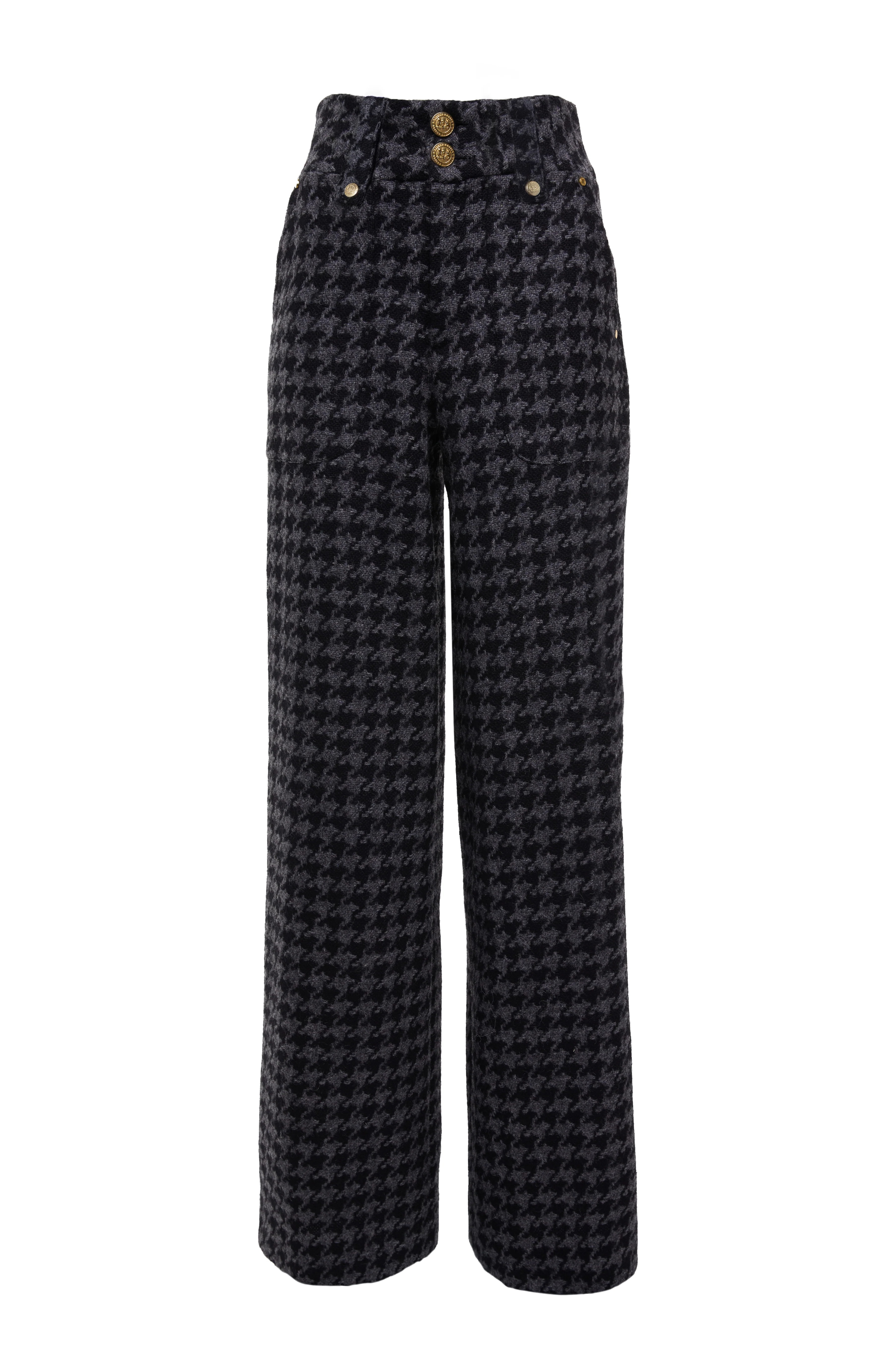 The Large Scale Charcoal Houndstooth Suit - Image 4