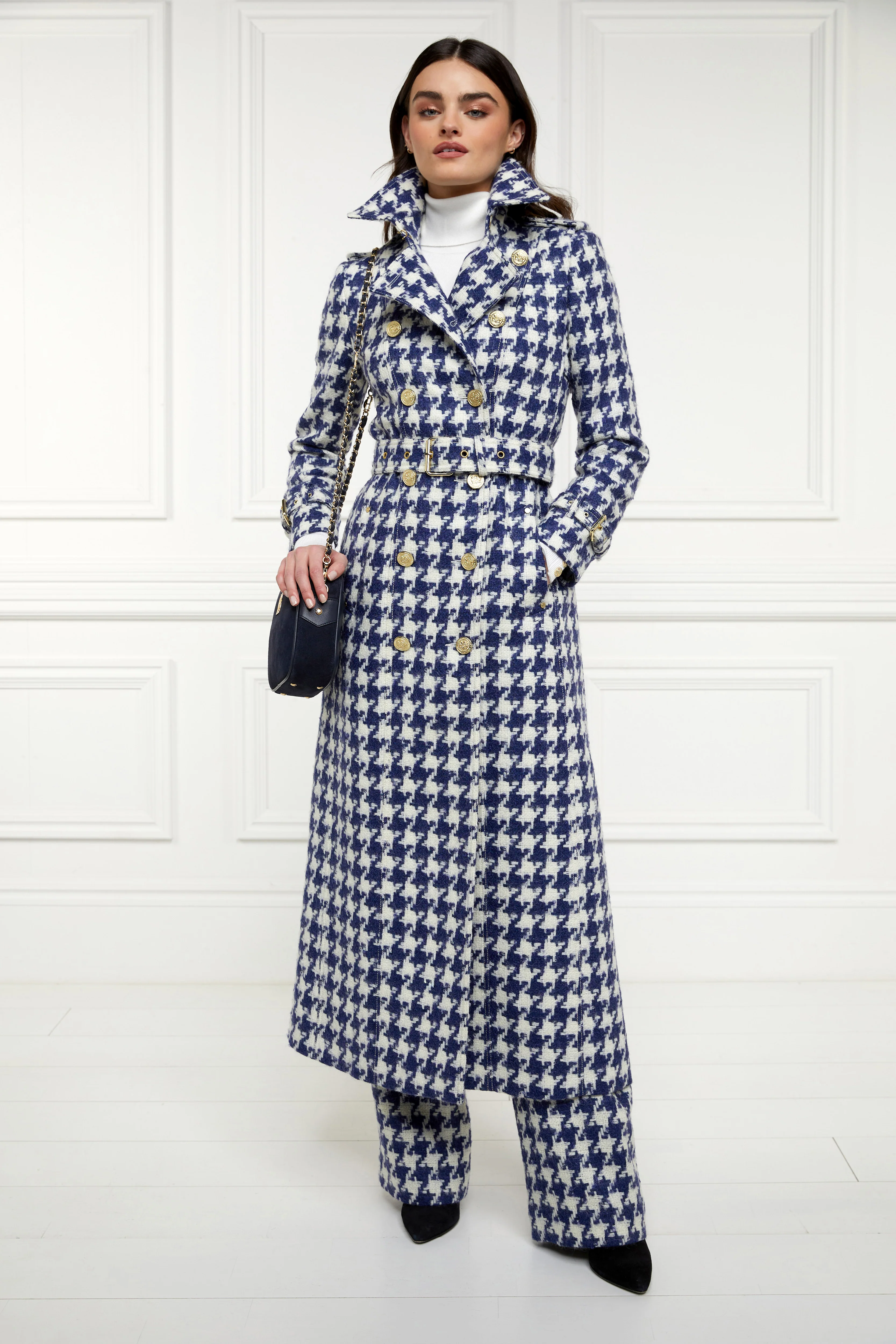 The Large Scale Navy Houndstooth Suit - Image 3