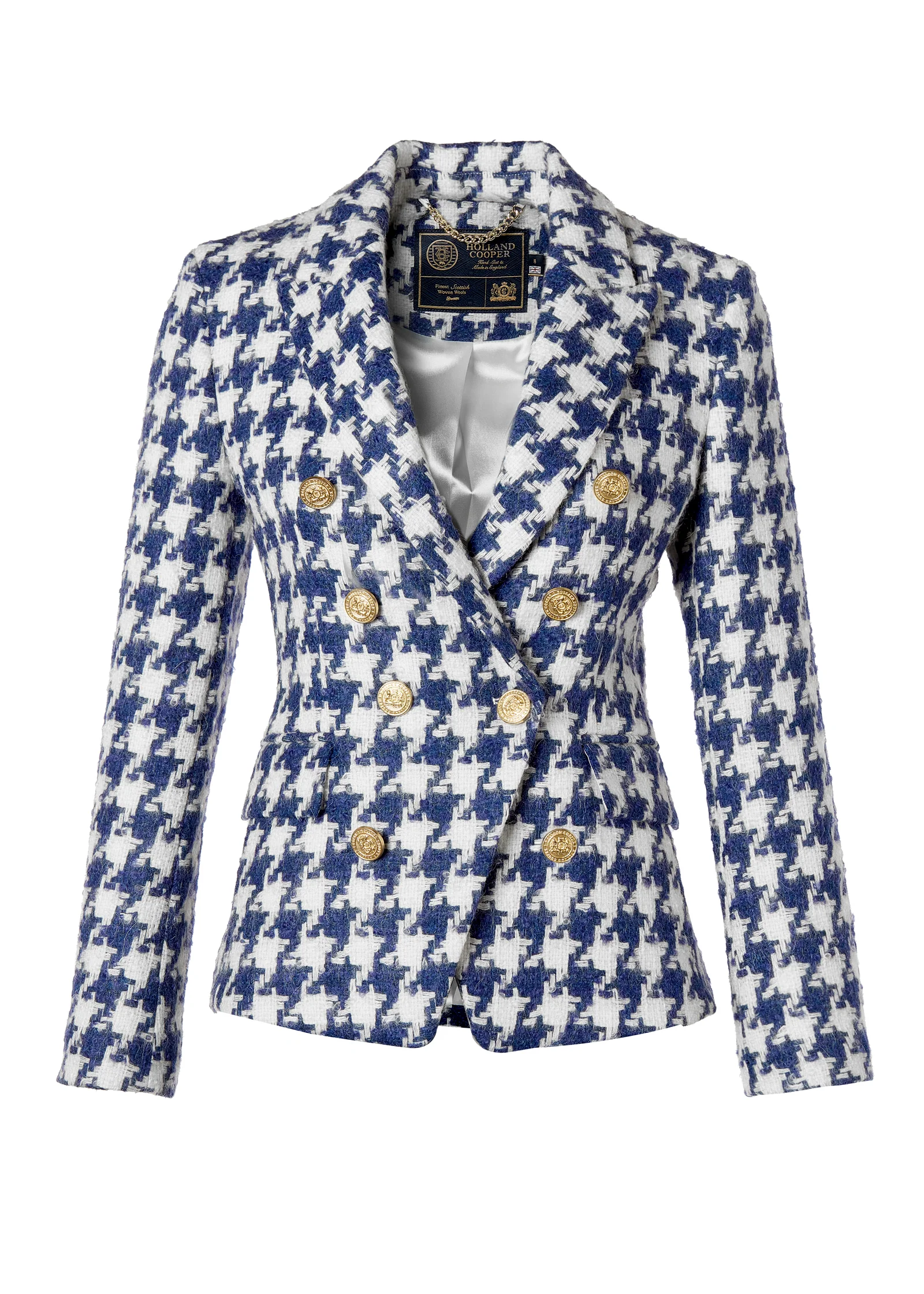 The Large Scale Navy Houndstooth Suit - Image 4