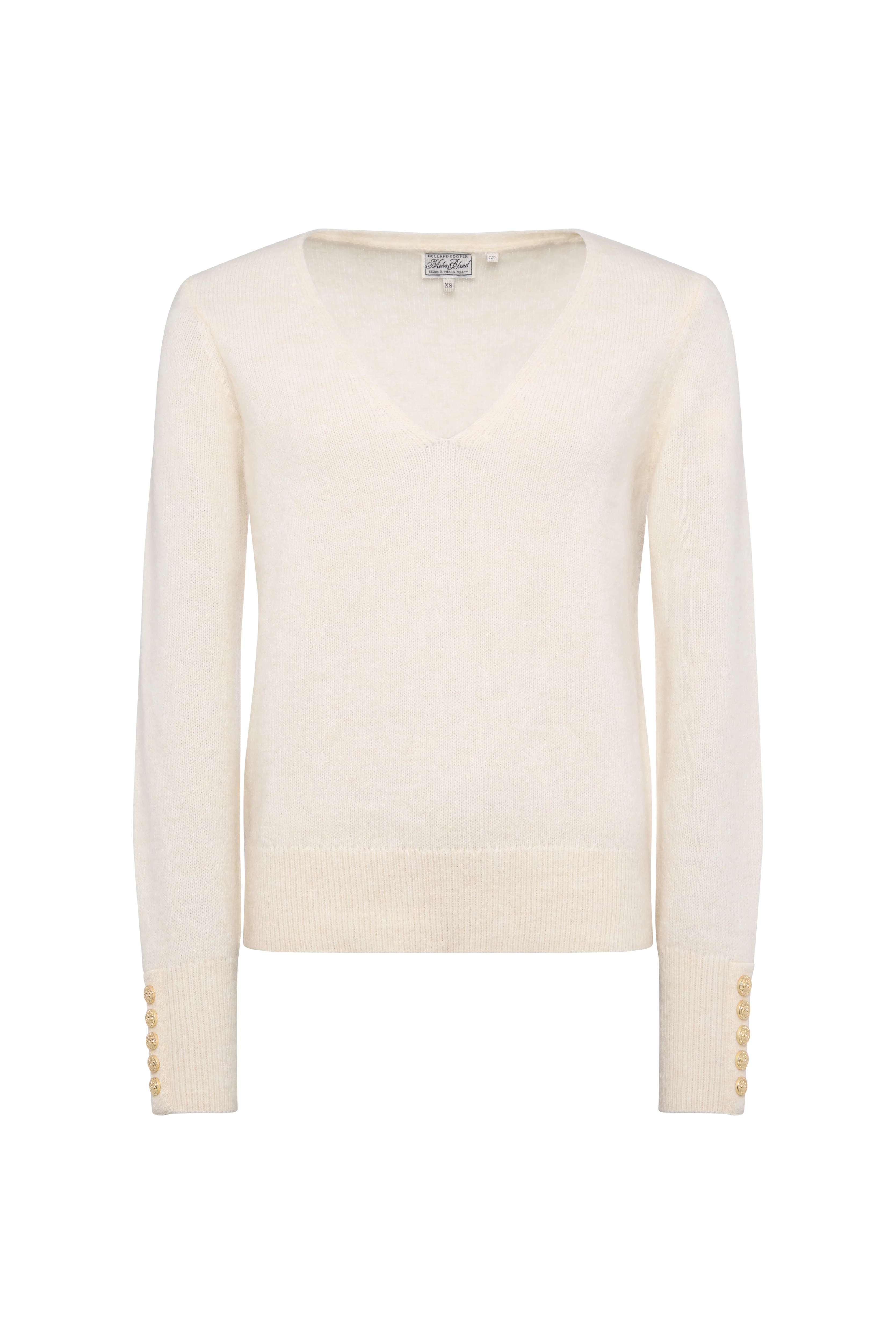 Tori V-Neck Knit (Natural) - Image 4