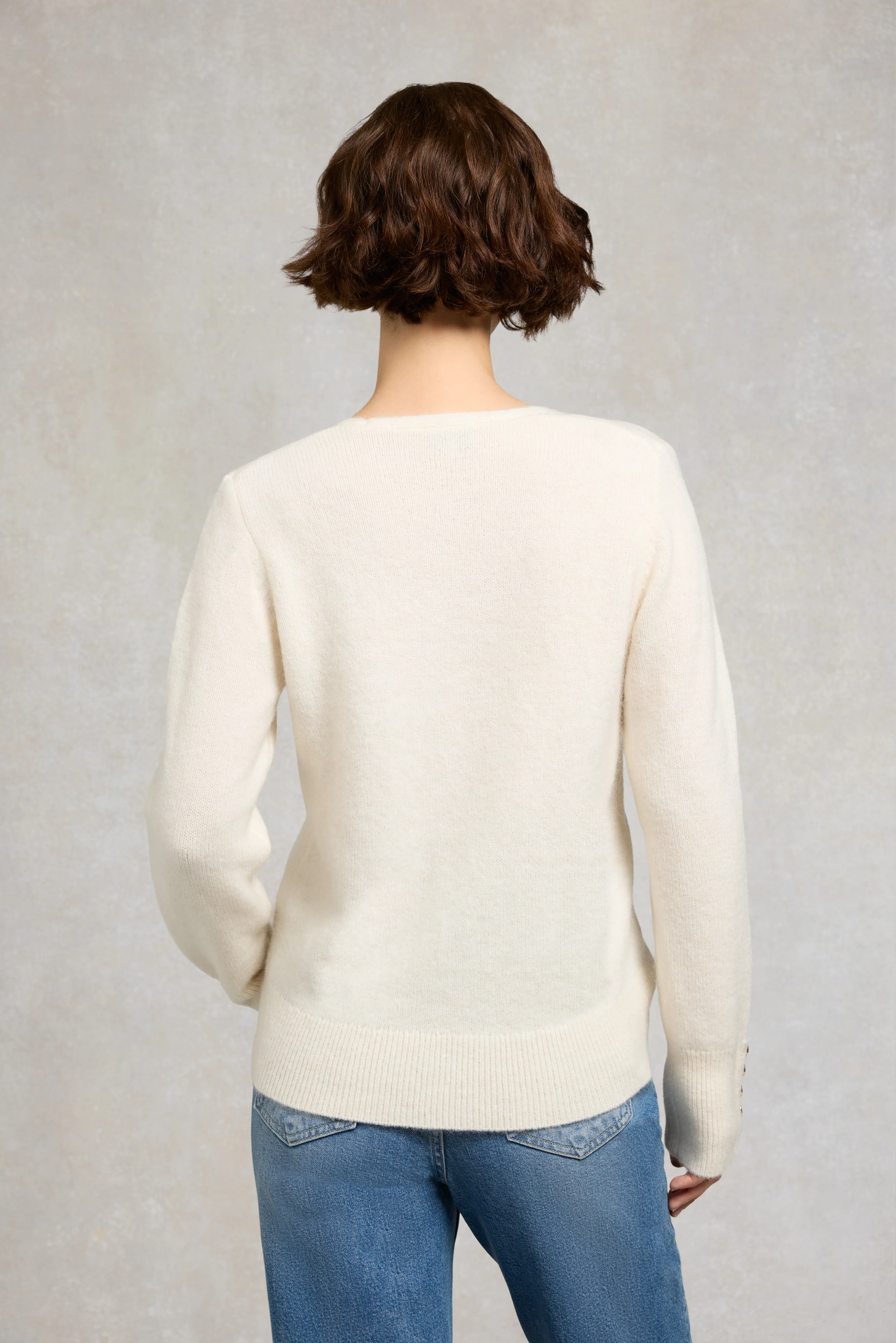 Tori V-Neck Knit (Natural) - Image 5