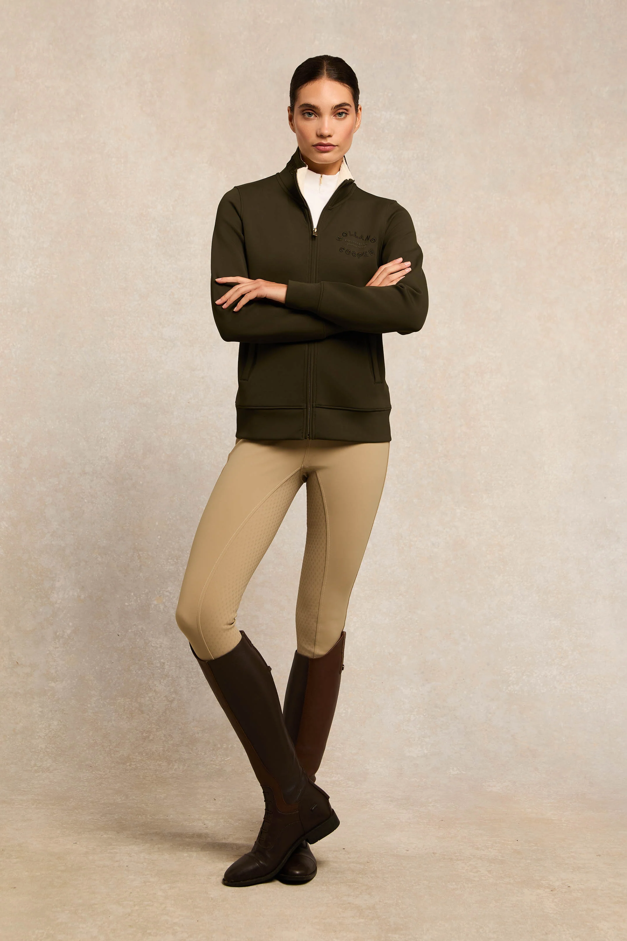 Training Zip Through Sweat (Dark Olive) - Image 7