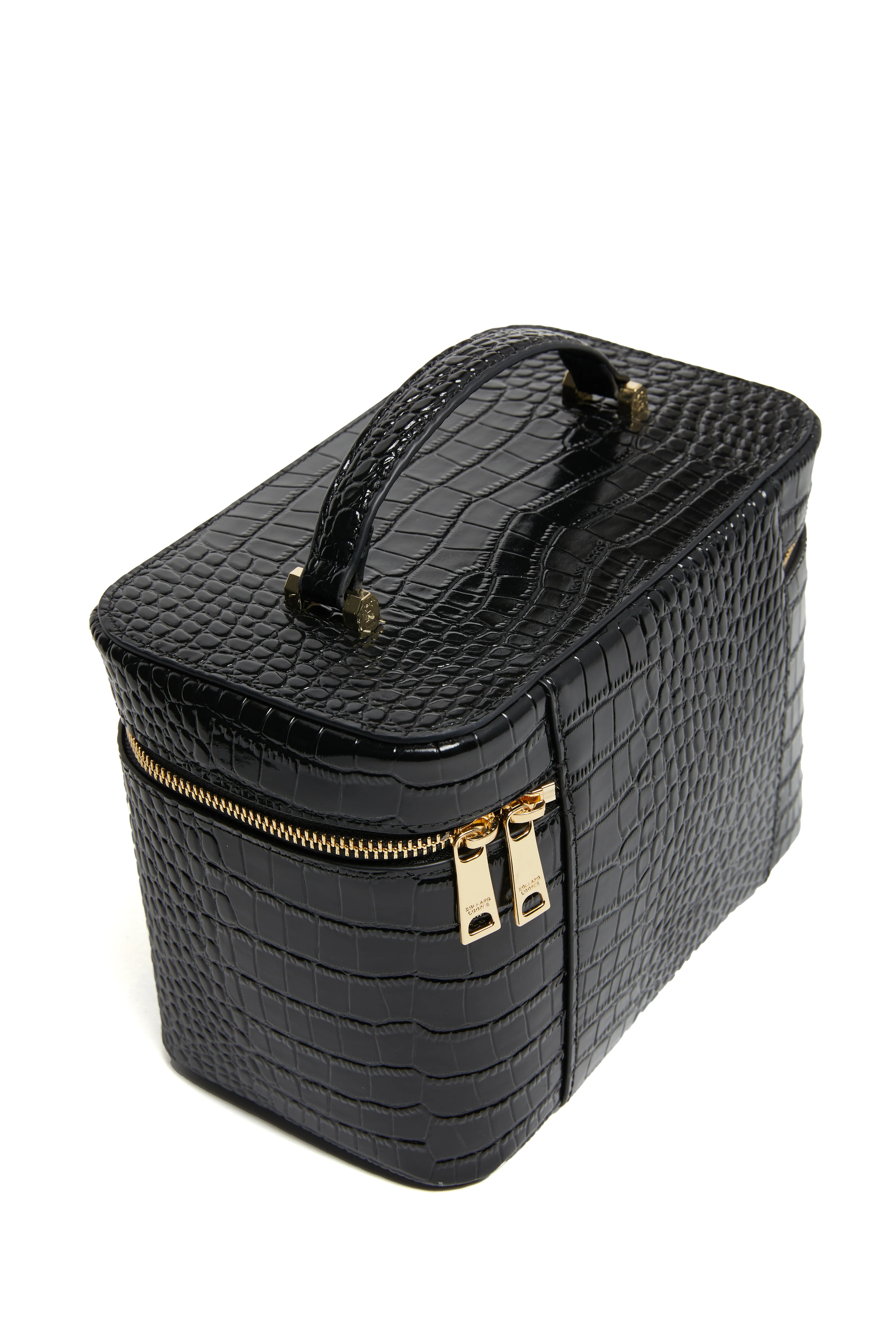 Travel Makeup Bag (Black Croc) - Image 7
