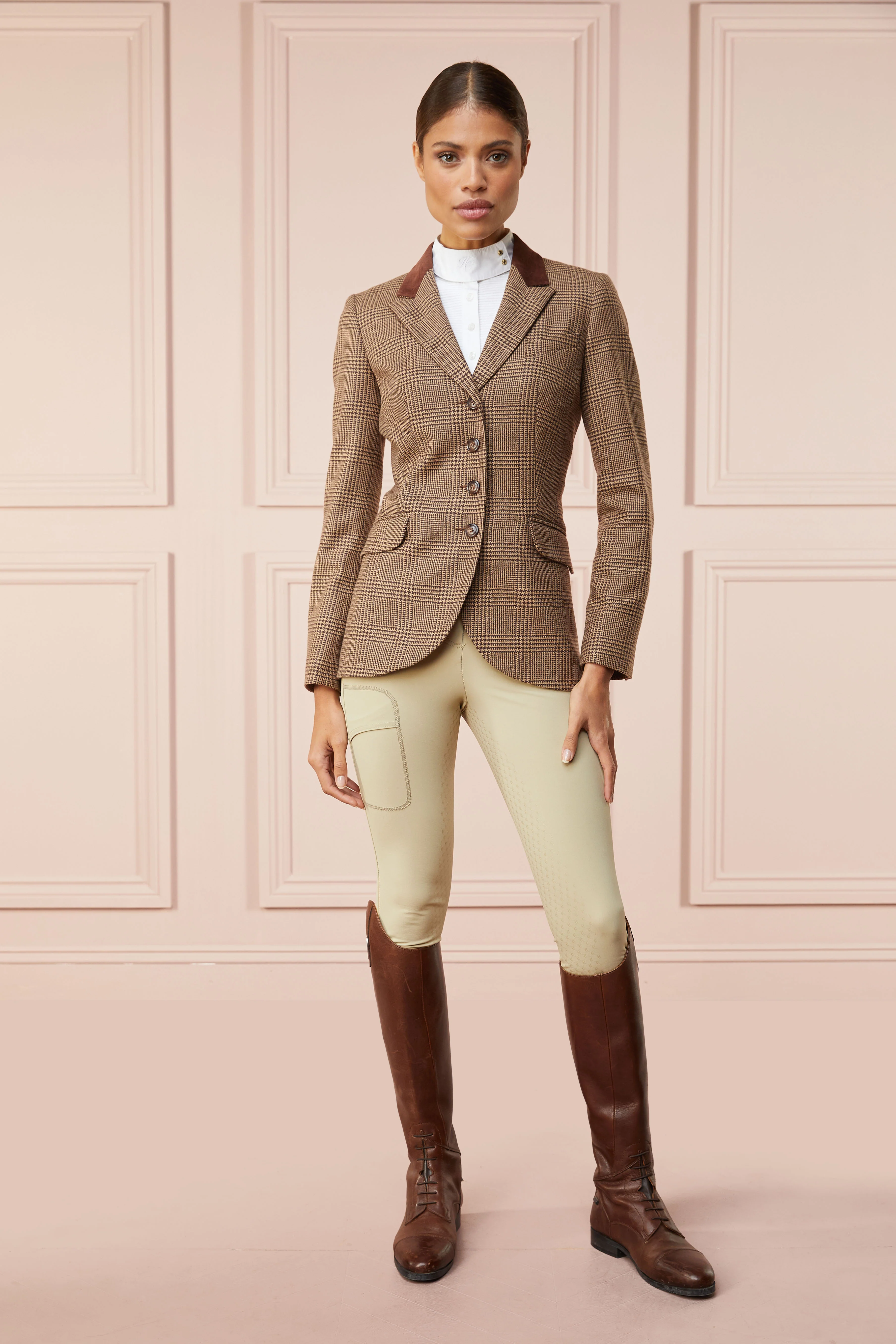 Tweed Riding Jacket (Tawny Brown) - Image 3