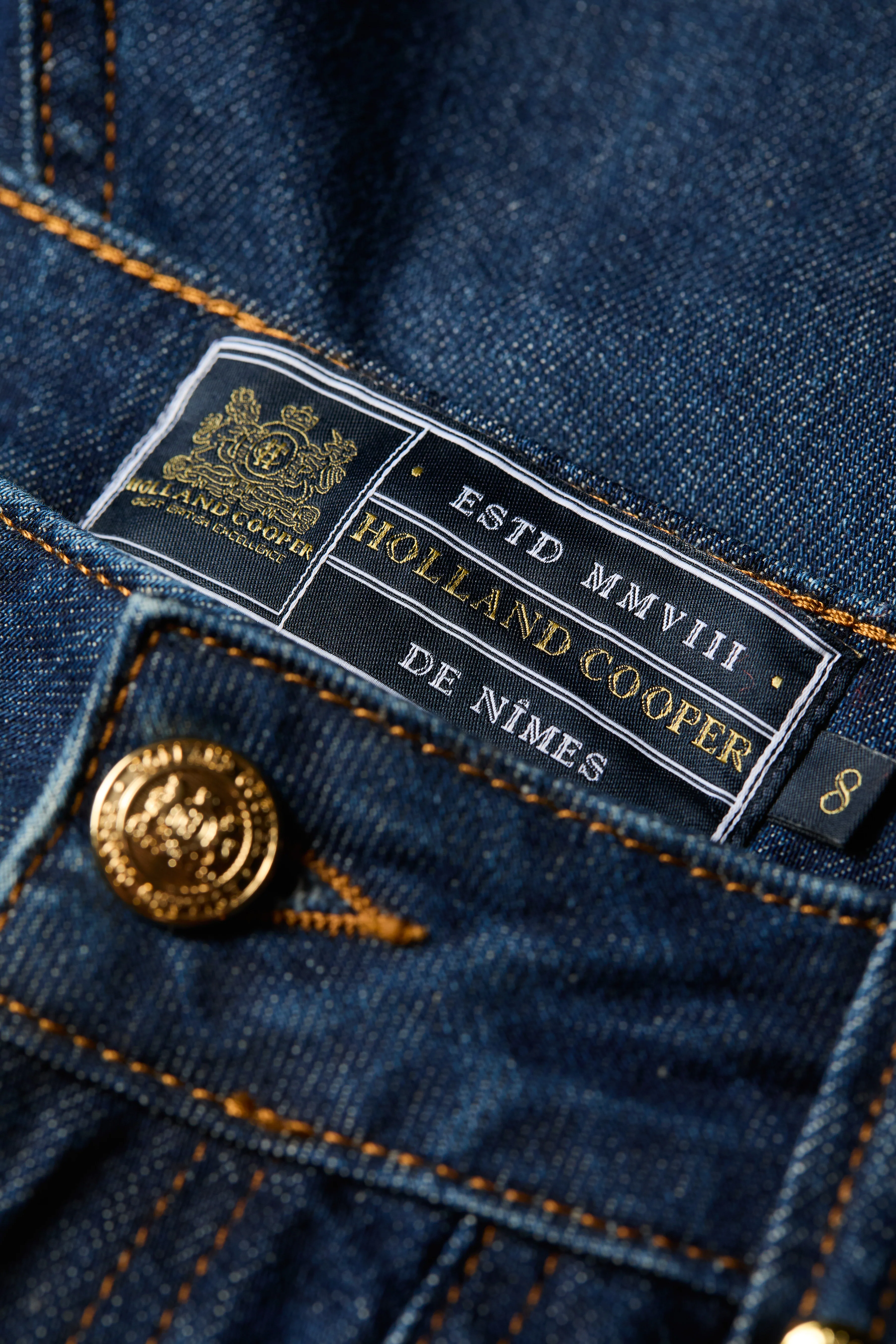 Utility Denim Shorts (Deep Indigo) - Image 6