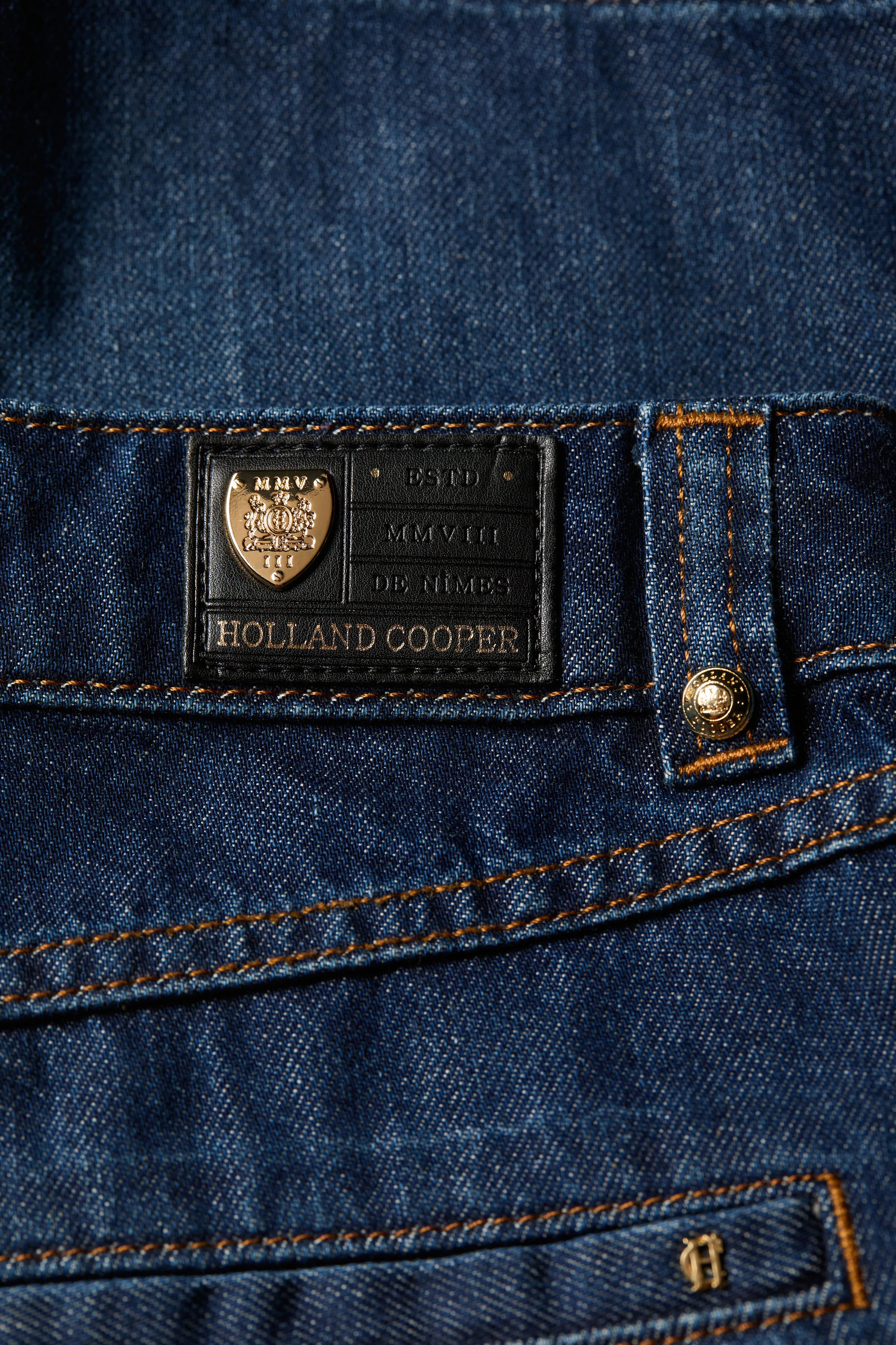 Utility Denim Shorts (Deep Indigo) - Image 7