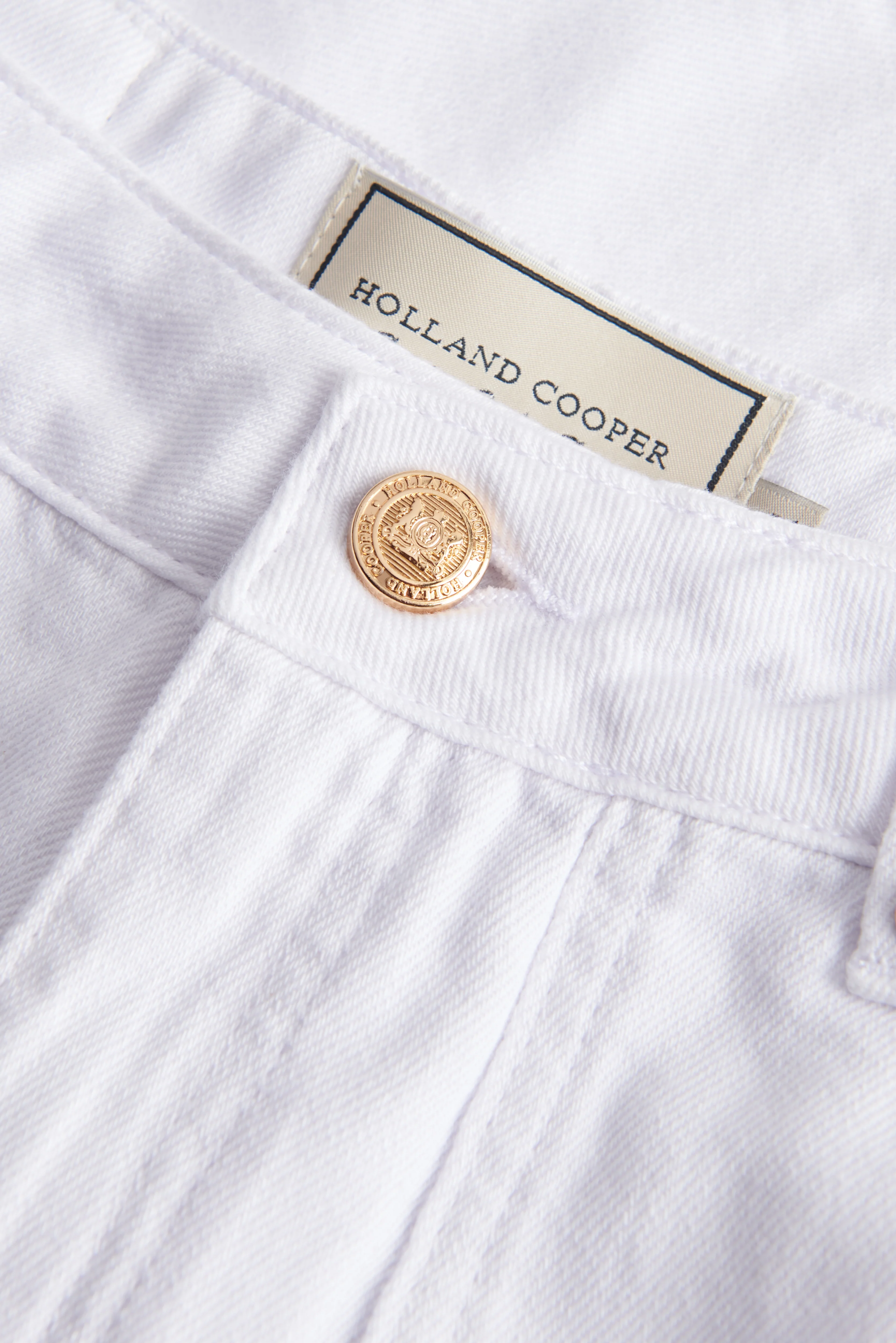 Utility Denim Shorts (White) - Image 6