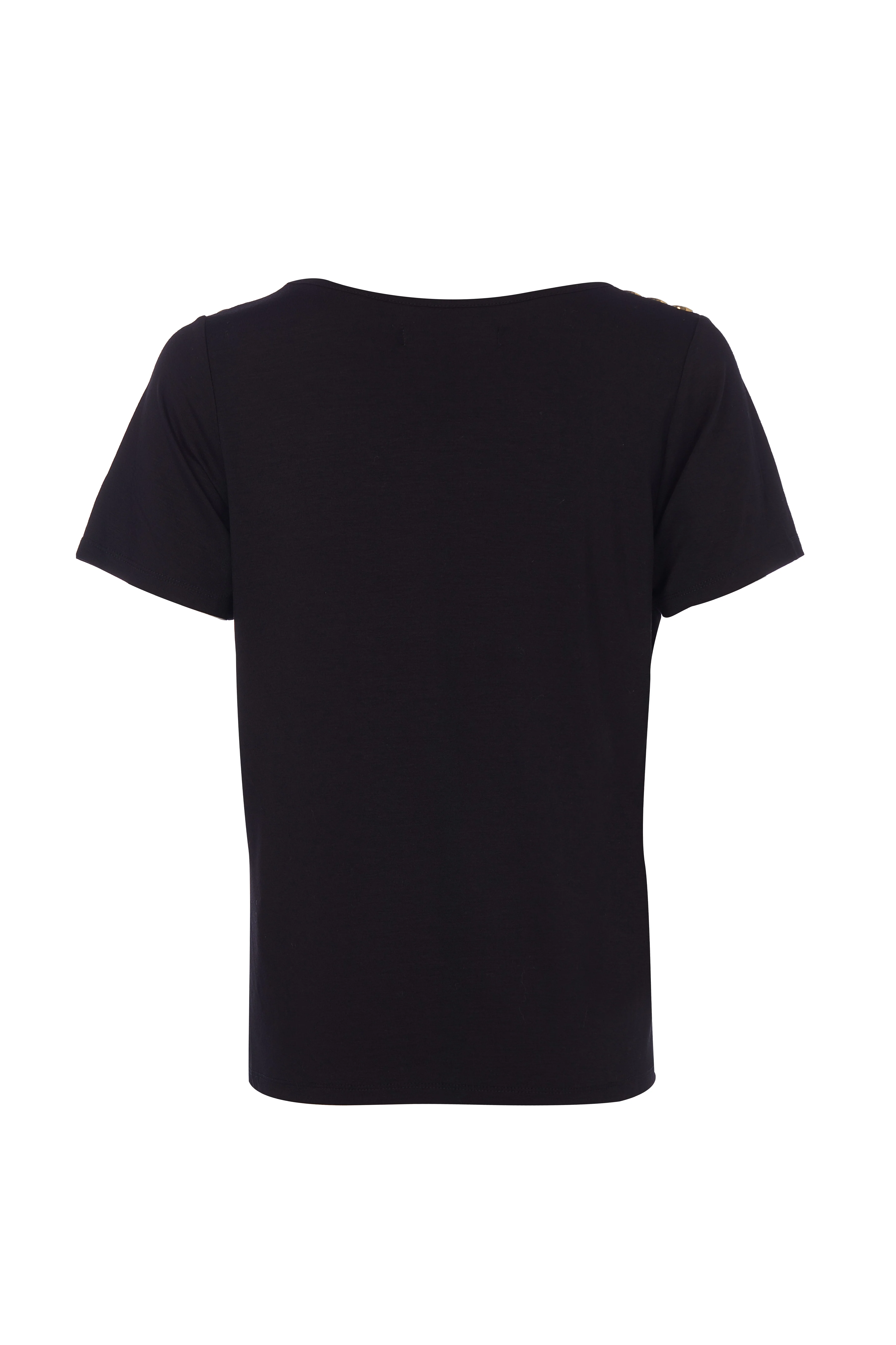 Relax Fit V-Neck Tee (Black) - Image 7