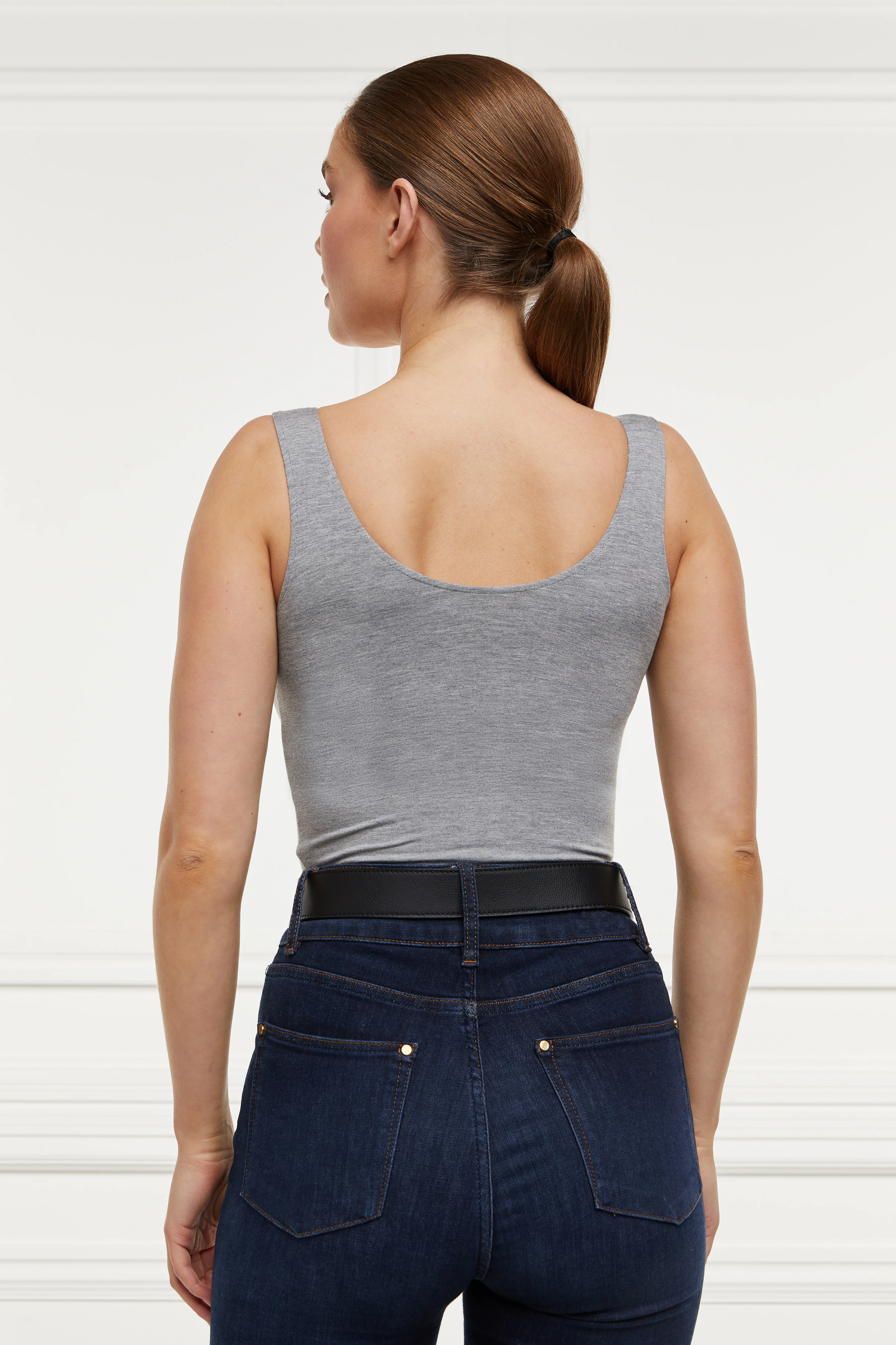 Vest Bodysuit (Grey Marl) - Image 2