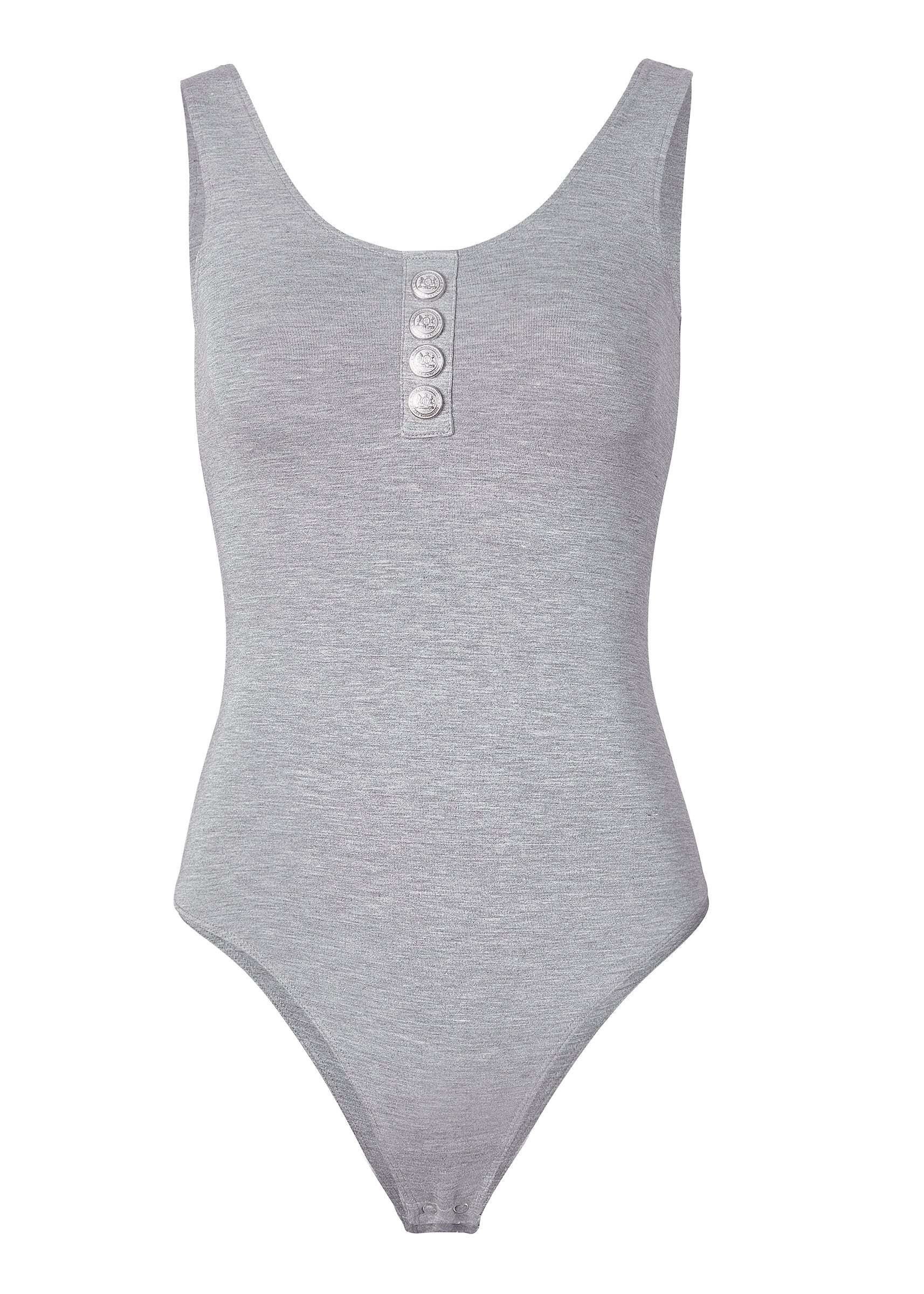 Vest Bodysuit (Grey Marl) - Image 4