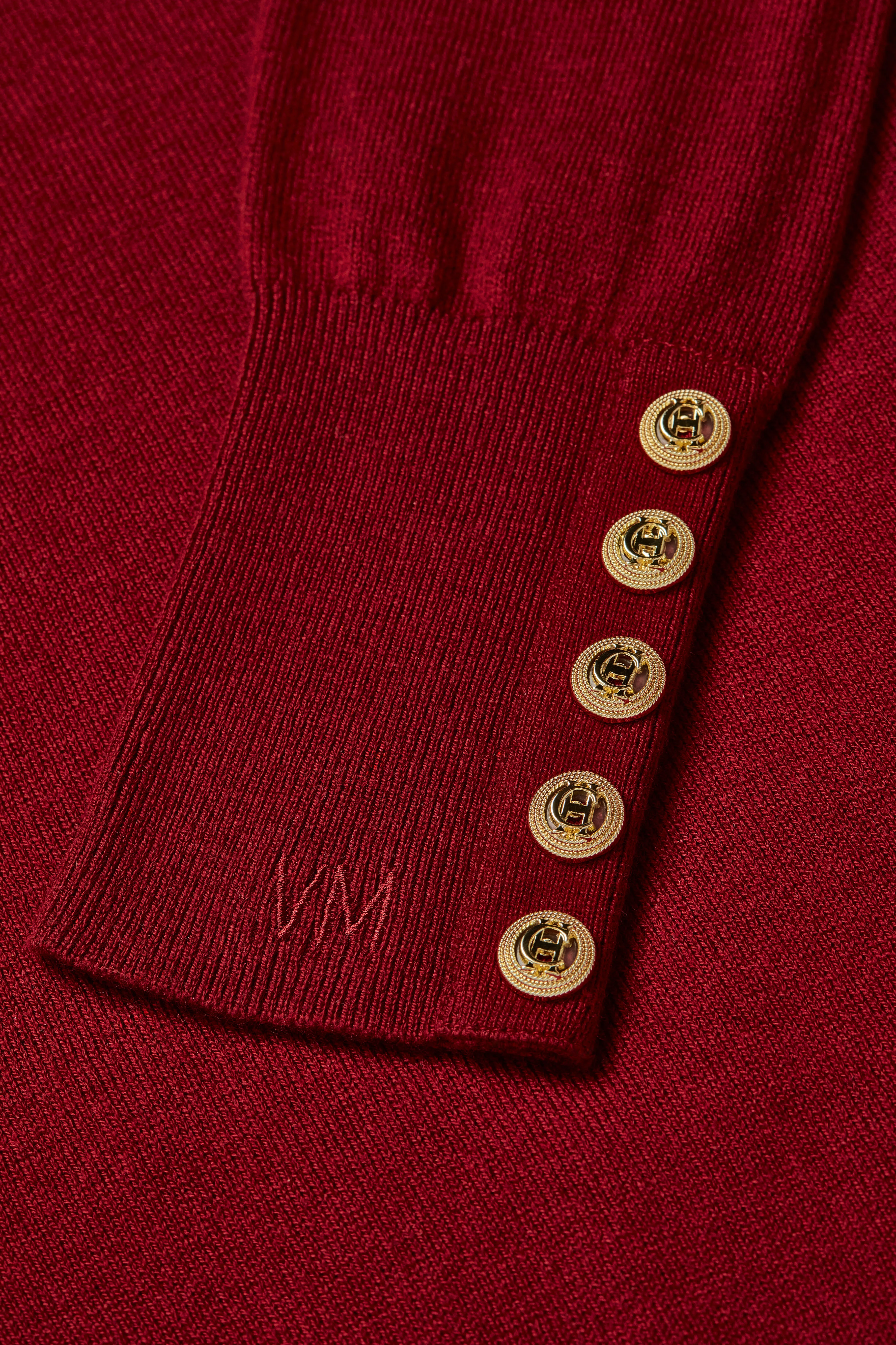 Victoria Cashmere Roll Neck (Berry) - Image 7