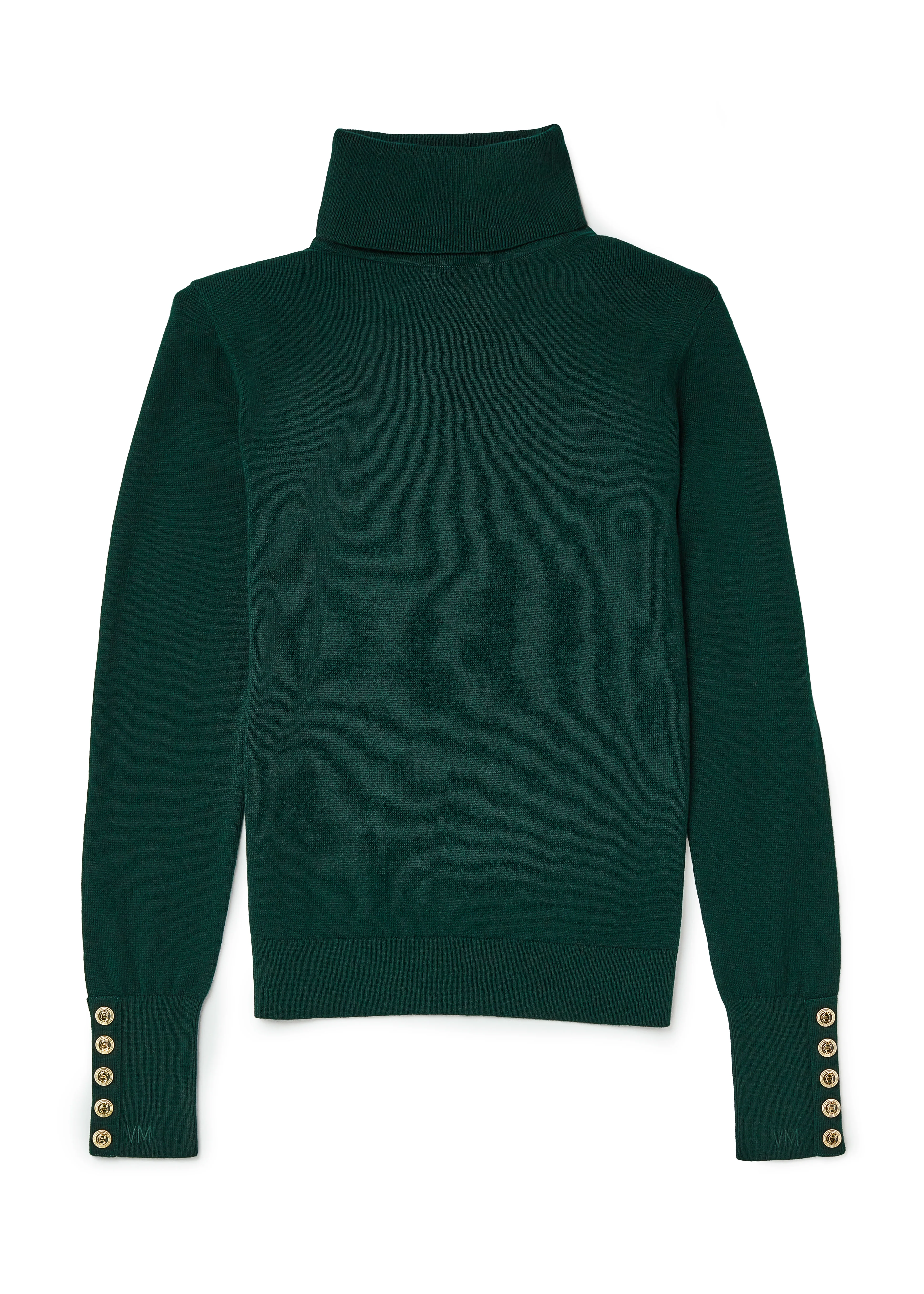Victoria Cashmere Roll Neck (Emerald) - Image 4