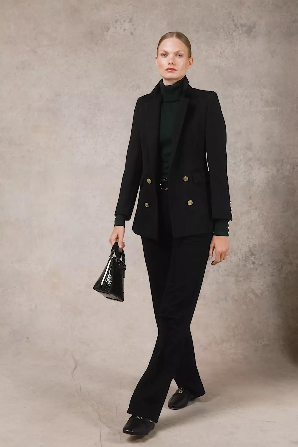 Victoria Cashmere Roll Neck (Emerald) - Image 5