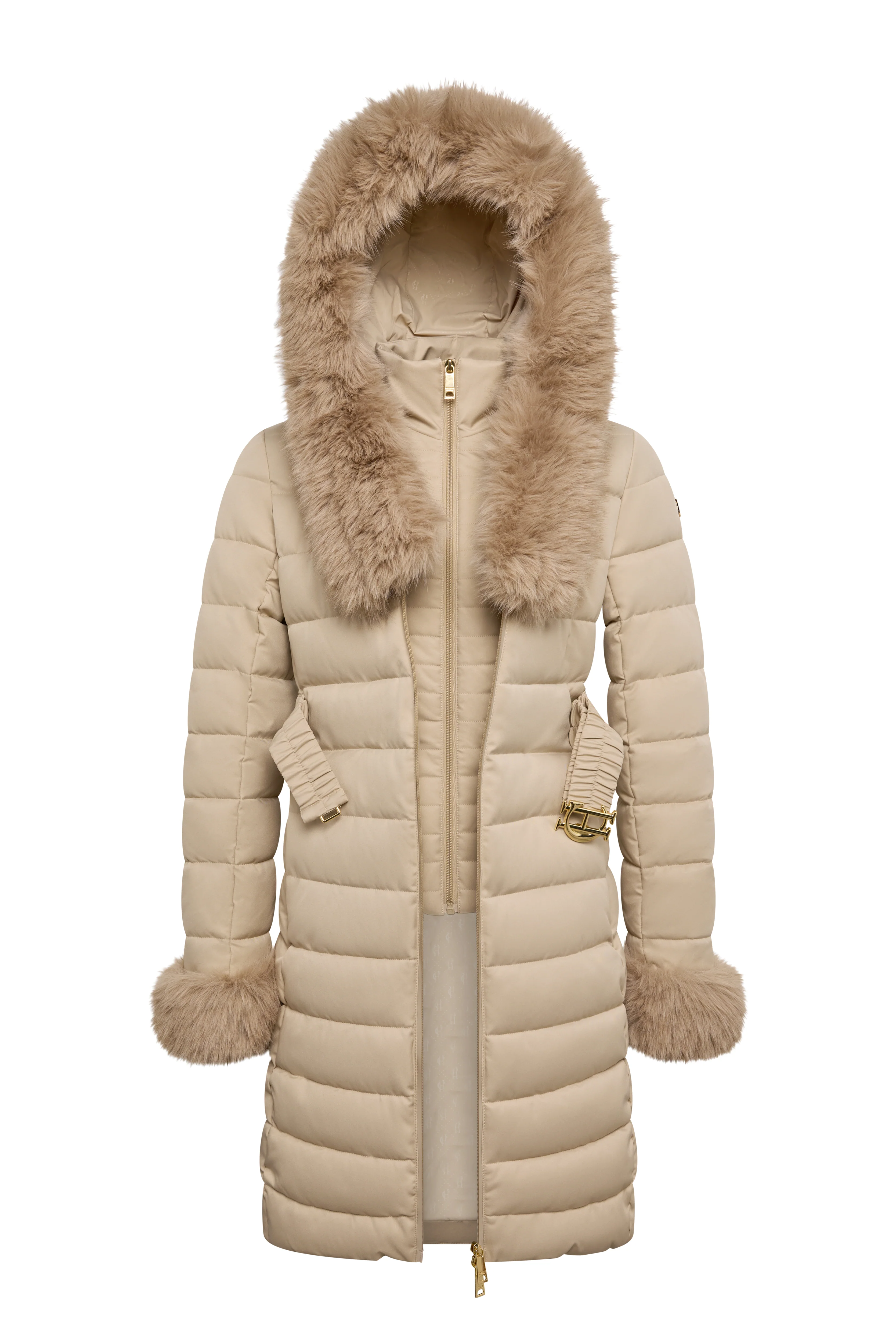 Vostock Belted Coat (Stone) - Image 10