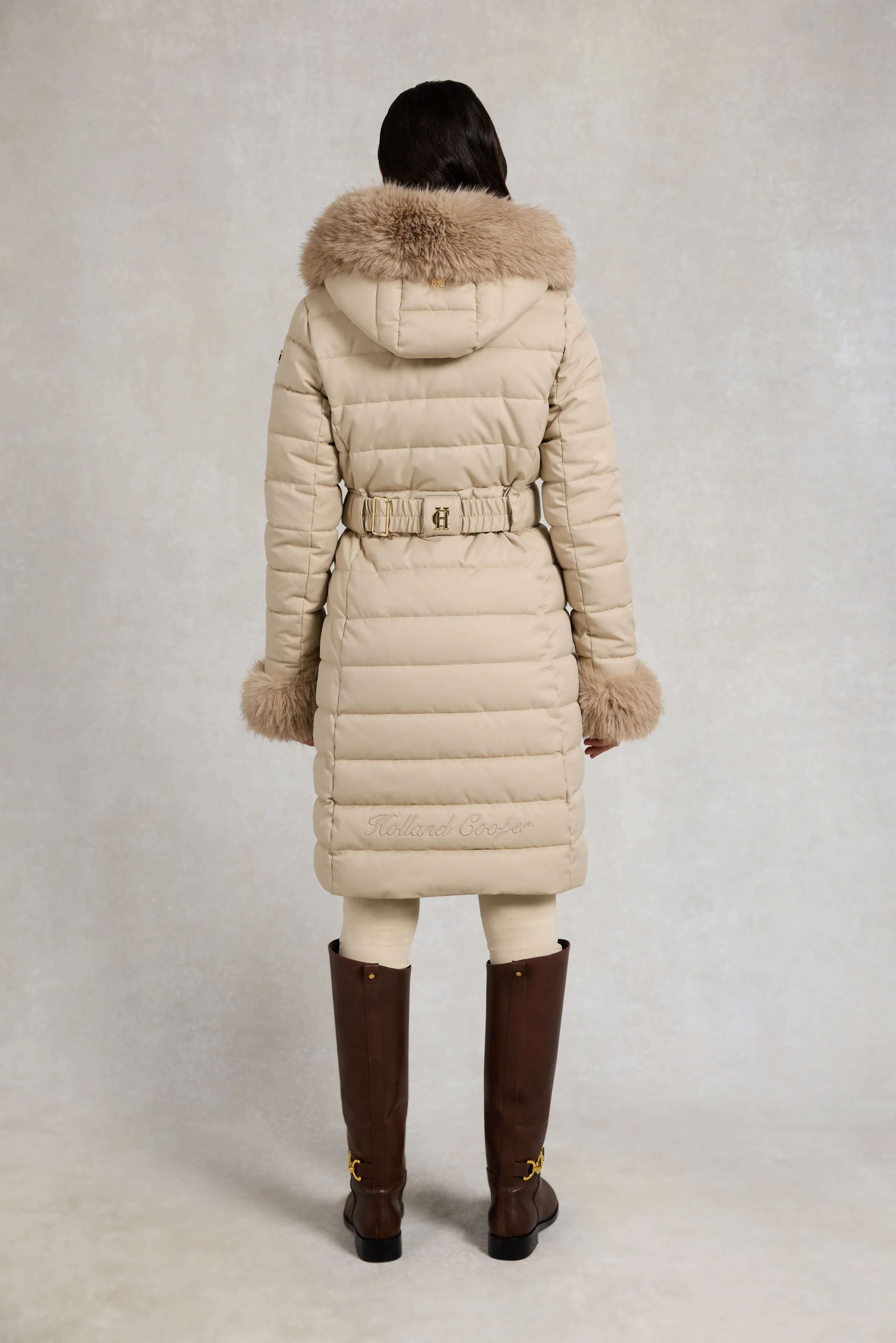 Vostock Belted Coat (Stone) - Image 5