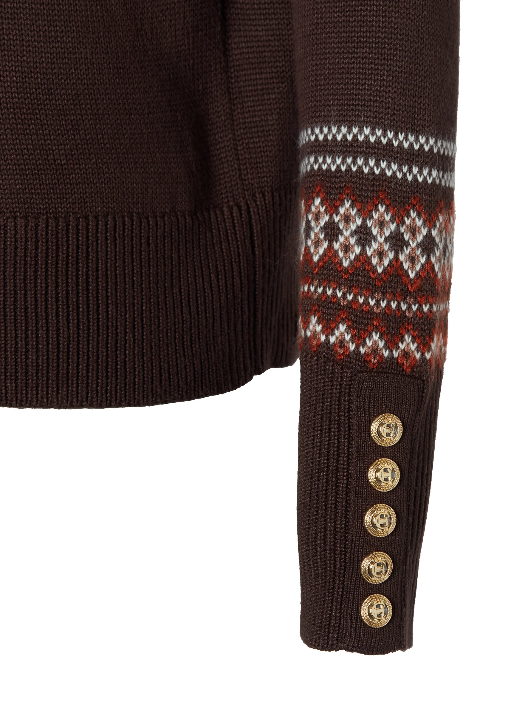 Whistler Roll Neck Knit (Chocolate) - Image 7