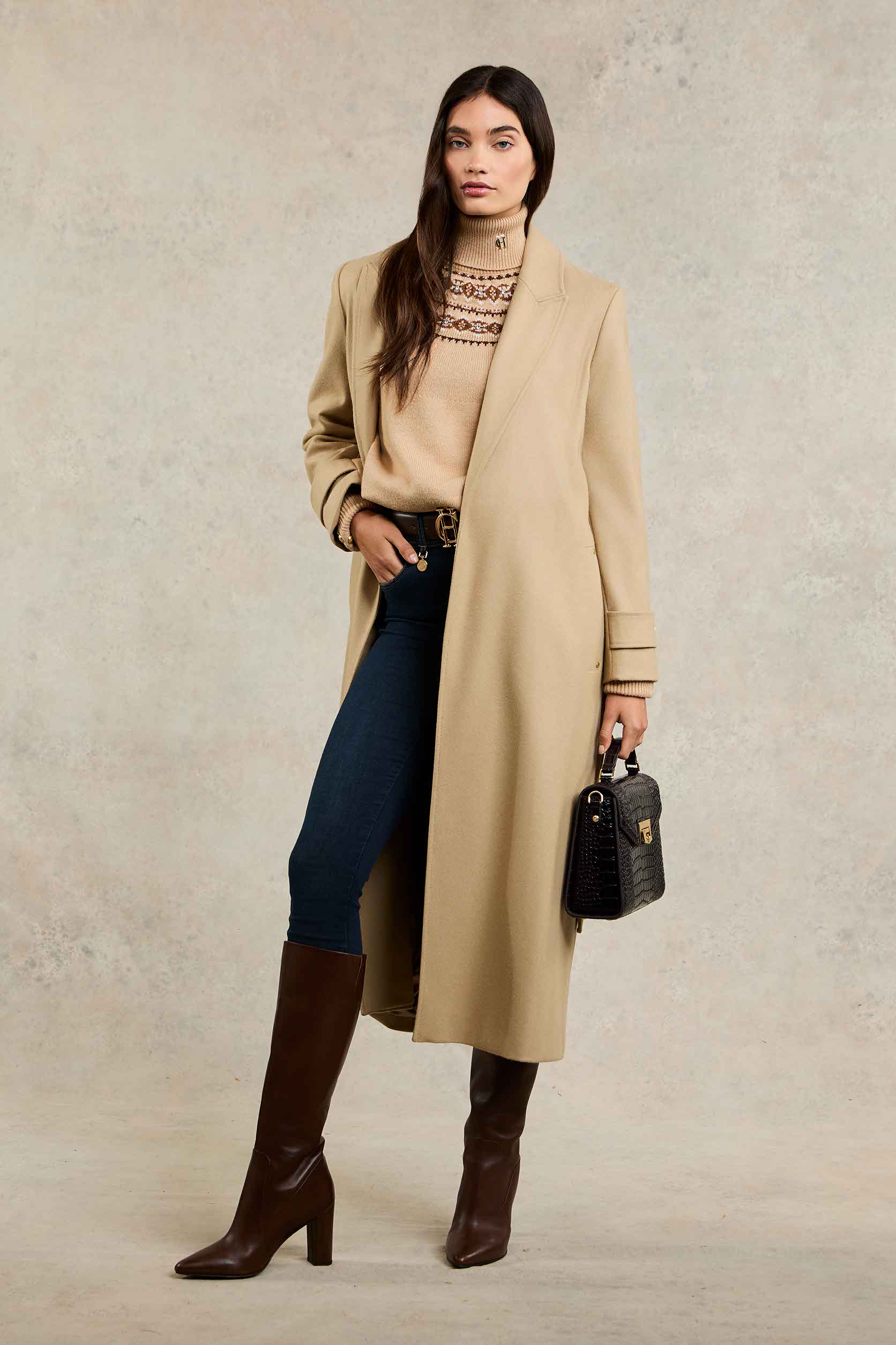 Wrap Coat (Camel) - Image 7