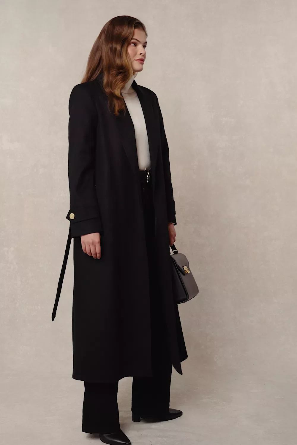 Wrap Coat (Soft Black) - Image 5