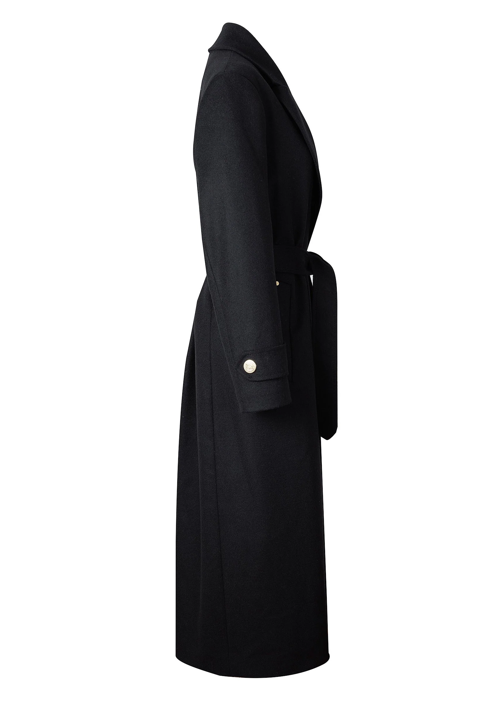 Wrap Coat (Soft Black) - Image 8