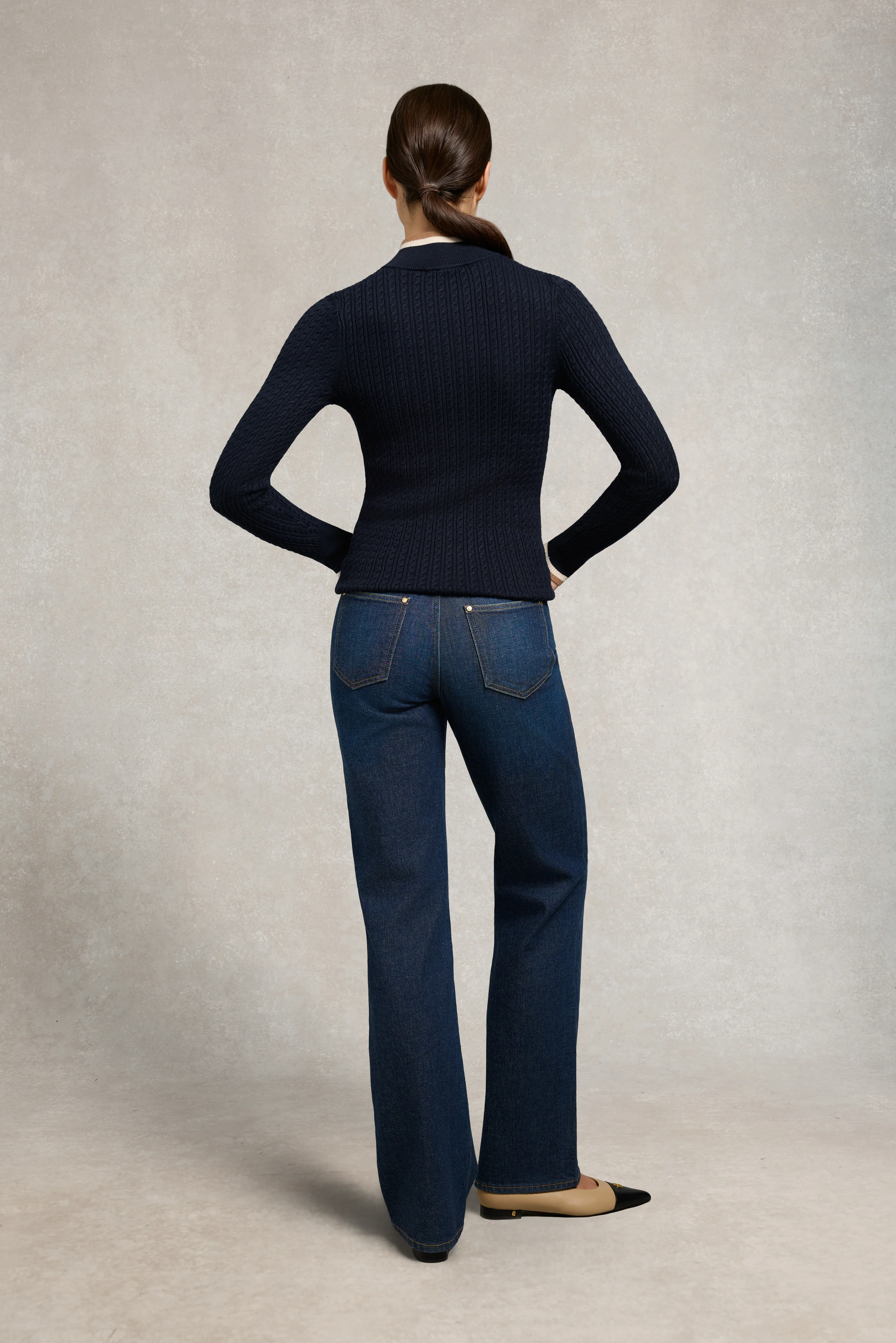 Zoe Quarter Zip Knit (Ink Navy) - Image 5